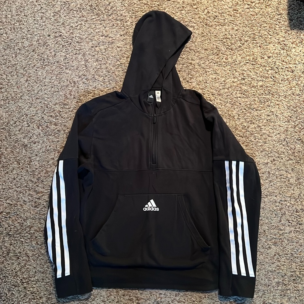 Women’s Adidas, Quarter zip, Black